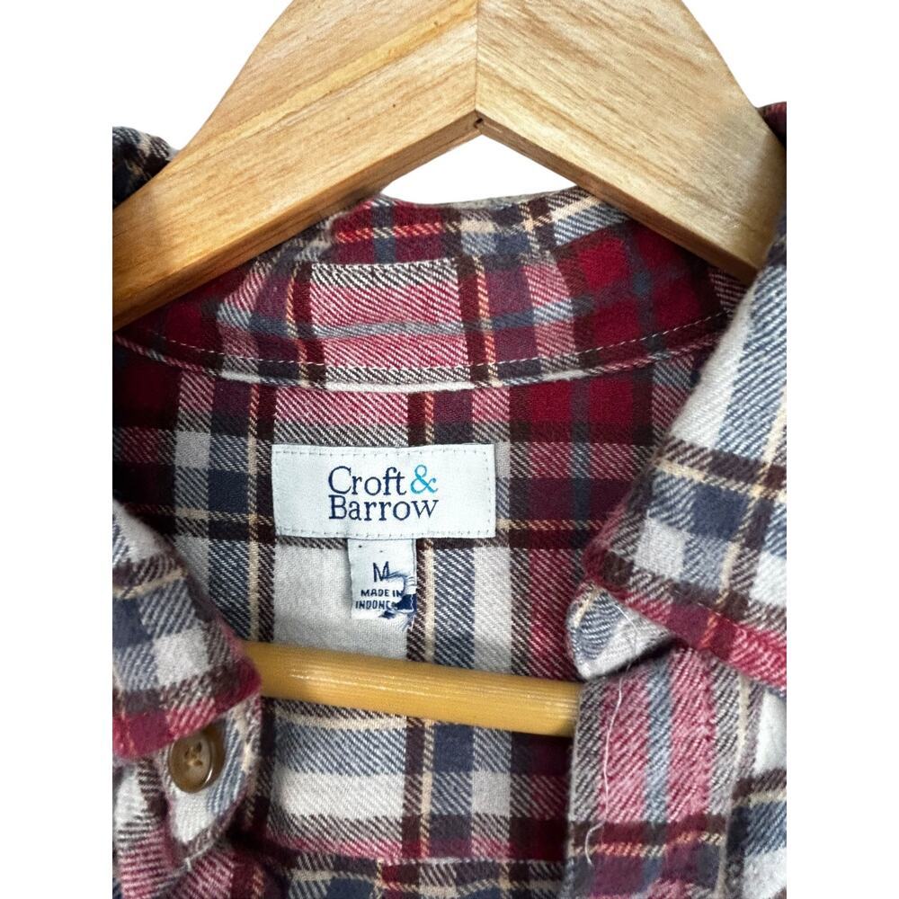 Marvel Avengers Croft & Barrow Upcycled Plaid Flannel Shirt Men’s Medium OOAK - Picture 7 of 11